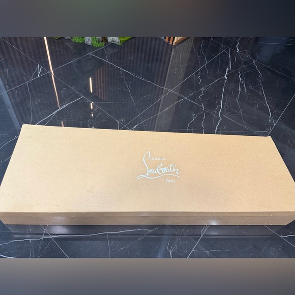 Christian Louboutin “Kate LoubiJean RocknRide” Over-the-Knee Denim Boots 39.5 - Picture 15 of 17